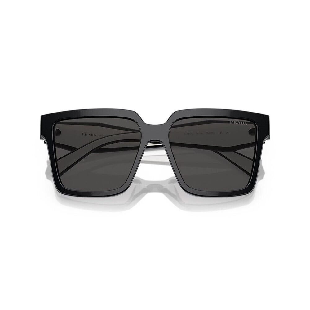 PRADA PR 24ZS 1AB5SO Black White Grey Lens Women Square Sunglasses AUTHENTIC - Picture 6 of 8